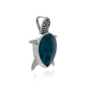 LEONARDO TEAL PENDANT
