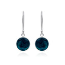 TEAL POLKA EARRING