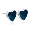 HEART BEAT TEAL STUD