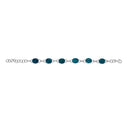 NEXT IN LINE - OVAL TEAL BRACELET