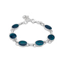 NEXT IN LINE - OVAL TEAL BRACELET