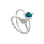 TINY LEONARDO IN TEAL - RING