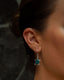 LEONARDO TEAL EARRING