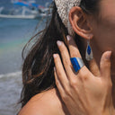 FLARE IN BLUE EARRING