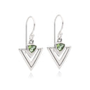 SAGITTA IN PERIDOT EARRING