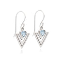 SAGITTA IN TOPAZ EARRING