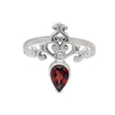 DIADEM IN GARNET RING
