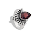 TUDOR IN GARNET RING