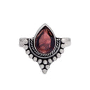 TUDOR IN GARNET RING