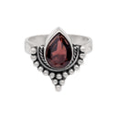 TUDOR IN GARNET RING