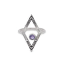 BESIDES THE POINT AMETHYST RING