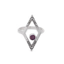 BESIDES THE POINT GARNET RING