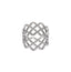 SILVER LATTICE RING