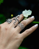 SILVER LATTICE RING