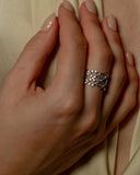 SILVER LATTICE RING