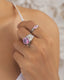 A BIT OF BLING PINK RING