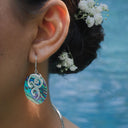 SANSKRIT - OVAL EARRING PAUA