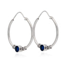 BOHEMIAN HOOP IN BLUE