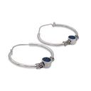 BOHEMIAN HOOP IN BLUE