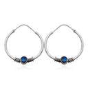 BOHEMIAN HOOP IN BLUE