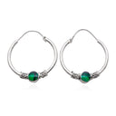 BOHEMIAN HOOP IN GREEN