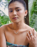 TRIPLE FRANGIPANI NECKLACE