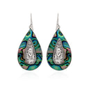 BROCADE IN PAUA EARRING
