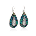 BROCADE IN PAUA EARRING