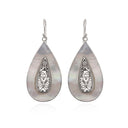 BROCADE IN MOTHER OF PEARL EARRING