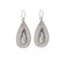 BROCADE IN MOTHER OF PEARL EARRING
