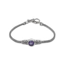 SOLITARE IN AMETHYST BRACELET