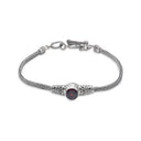 SOLITARE IN GARNET BRACELET