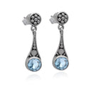 LITTLE TOPAZ FLOWER EARRING