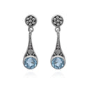 LITTLE TOPAZ FLOWER EARRING