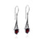 METEOR SHOWER GARNET EARRING