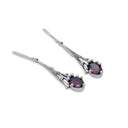 METEOR SHOWER GARNET EARRING