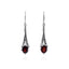 METEOR SHOWER GARNET EARRING