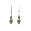 METEOR SHOWER PERIDOT EARRING