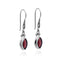 MARQUISE IN GARNET EARRING