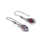 MARQUISE IN GARNET EARRING
