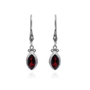 MARQUISE IN GARNET EARRING