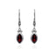MARQUISE IN GARNET EARRING