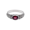 VERITY IN GARNET RING