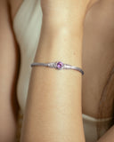 SOLITARE IN AMETHYST BRACELET