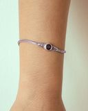 SOLITARE IN GARNET BRACELET