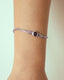 SOLITARE IN GARNET BRACELET
