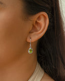 VINTAGE TEARS IN PERIDOT EARRING