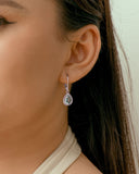VINTAGE TEARS IN TOPAZ EARRING
