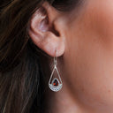 GIFT OF TEARS IN GARNET EARRING