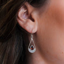 GIFT OF TEARS IN GARNET EARRING